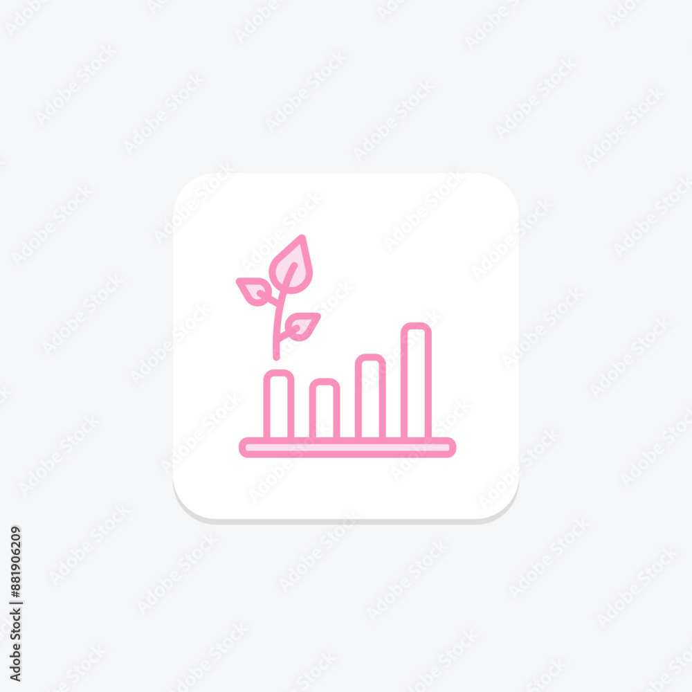Sustainable Development duotone line icon , vector, pixel perfect, illustrator file Sustainable Development duotone line icon , vector, pixel perfect, illustrator file