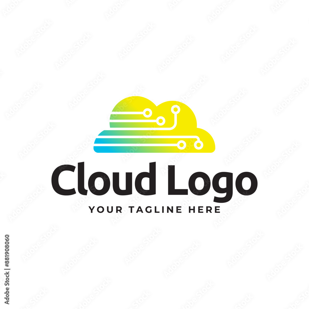 Creative cloud vector logo design template Creative cloud vector logo design template
