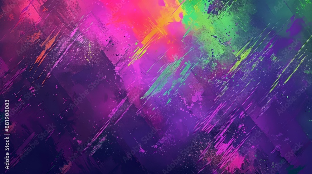 Retro digital aesthetic with vibrant Holi colors and a pixelated background Retro digital aesthetic with vibrant Holi colors and a pixelated background