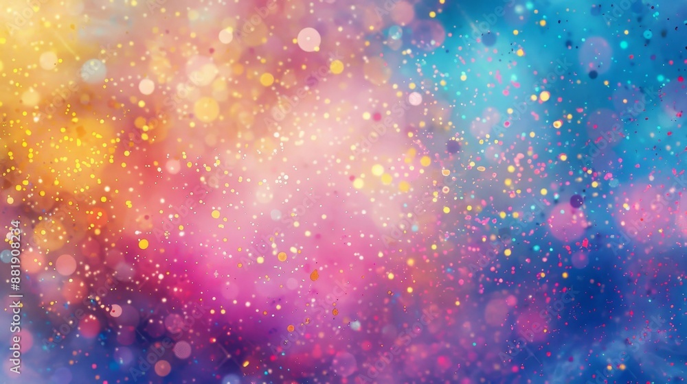 Glowing dots in bright Holi colors creating an ethereal wallpaper Glowing dots in bright Holi colors creating an ethereal wallpaper