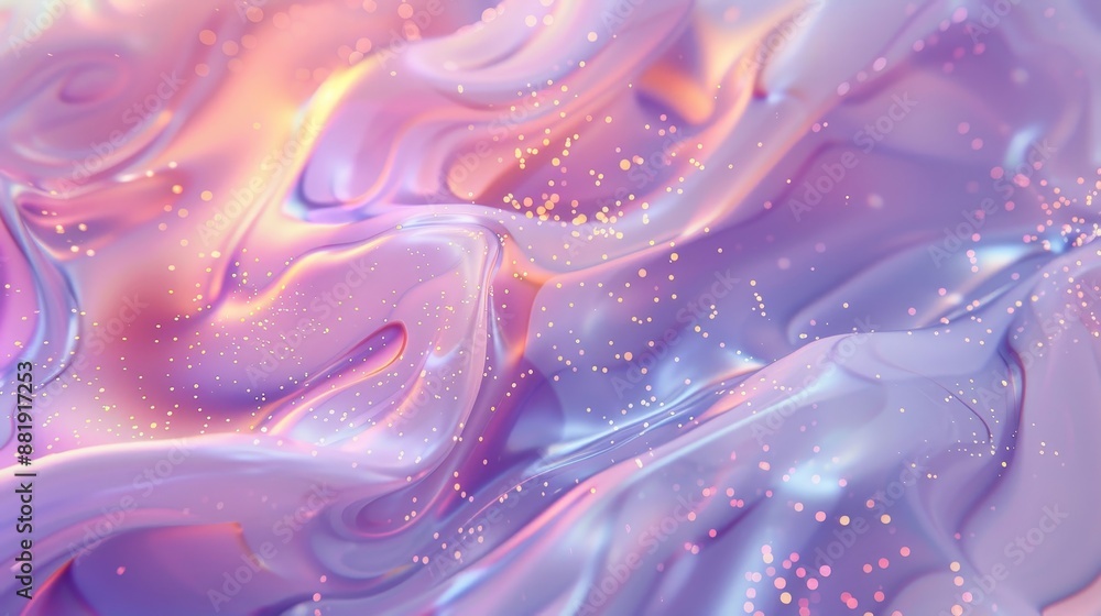 Dynamic wallpaper with pastel blobs tiny sparkling dots and radiant highlights Dynamic wallpaper with pastel blobs tiny sparkling dots and radiant highlights