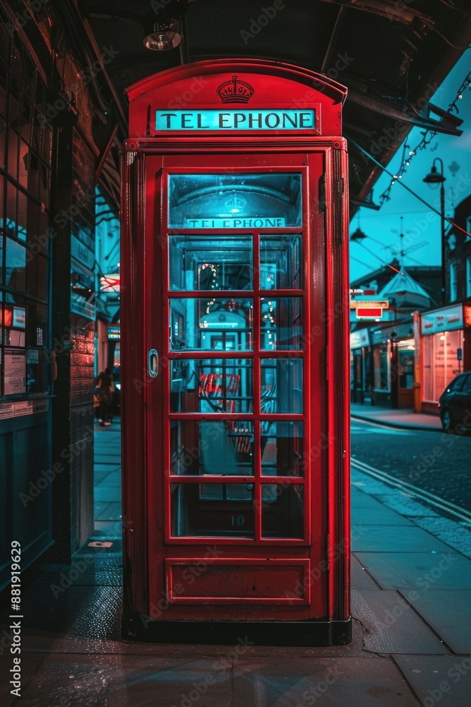 Obraz premium Red Telephone Booth