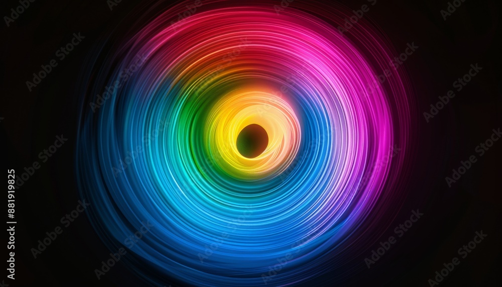 Obraz premium RGB glow, soft, expanding from the centre of the image all the way to the edges of the image