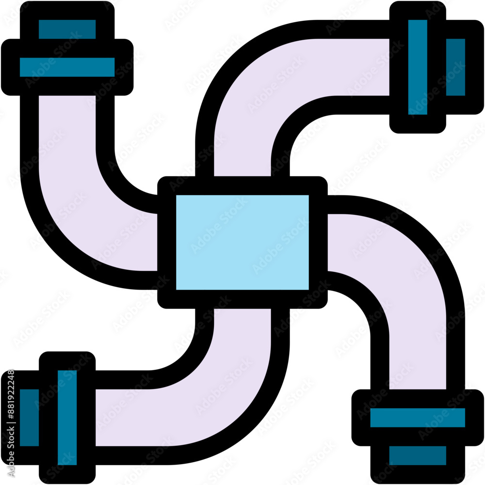 Vector Icon Pipe, Pipeline, Water Pipe, Drain, Plumbing Vector Icon Pipe, Pipeline, Water Pipe, Drain, Plumbing