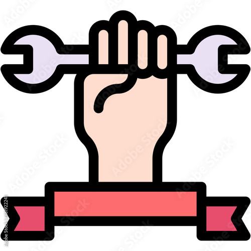 Vector Icon Labor Day, Labor, Hand Gesture, Hand, Holidays