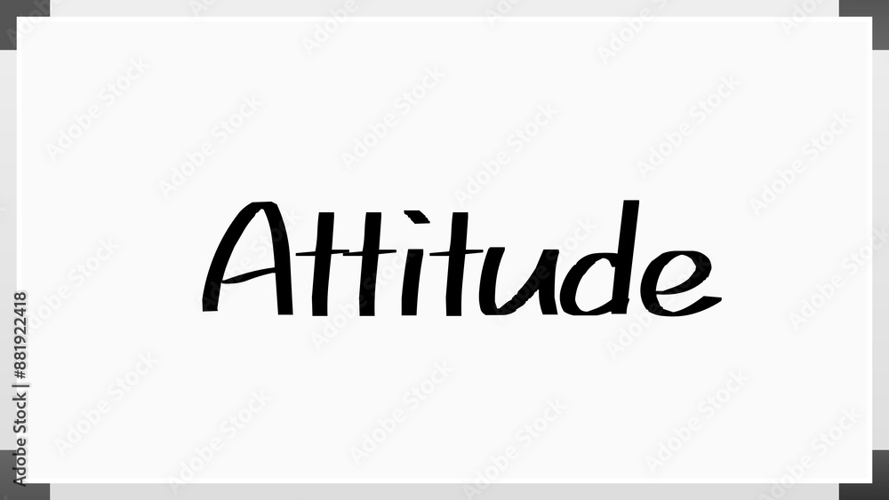 Attitude のホワイトボード風イラスト Attitude のホワイトボード風イラスト