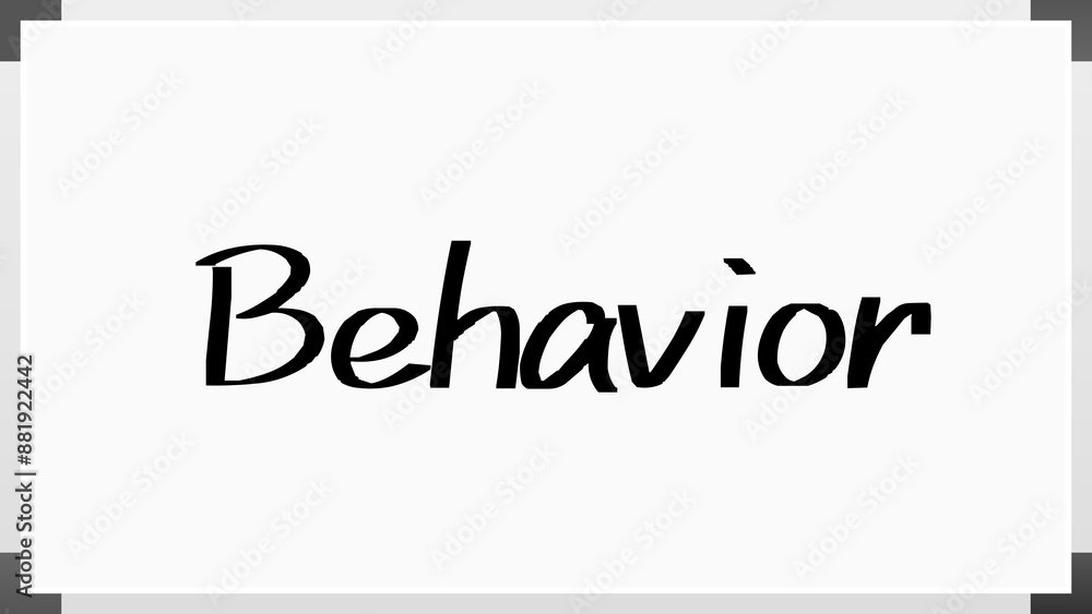 Behavior のホワイトボード風イラスト Behavior のホワイトボード風イラスト