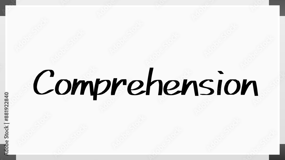 Comprehension のホワイトボード風イラスト Comprehension のホワイトボード風イラスト