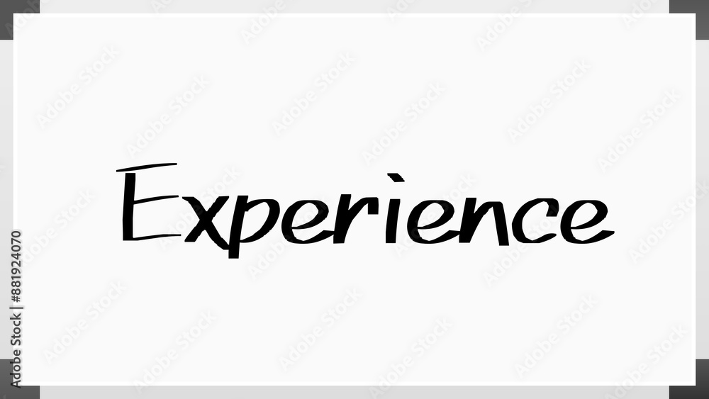 Experience のホワイトボード風イラスト Experience のホワイトボード風イラスト