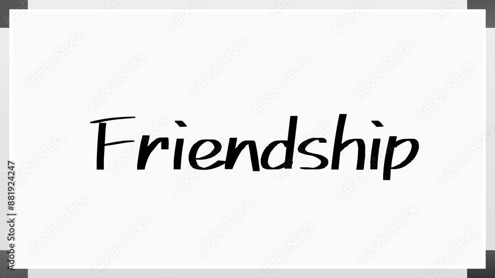 Friendship のホワイトボード風イラスト Friendship のホワイトボード風イラスト