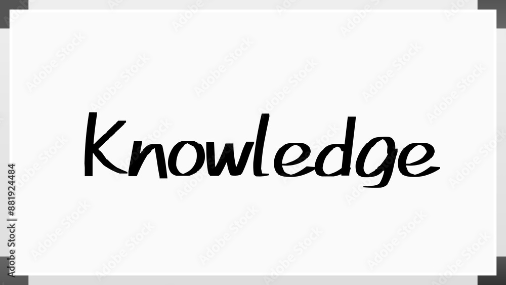 Knowledge のホワイトボード風イラスト Knowledge のホワイトボード風イラスト
