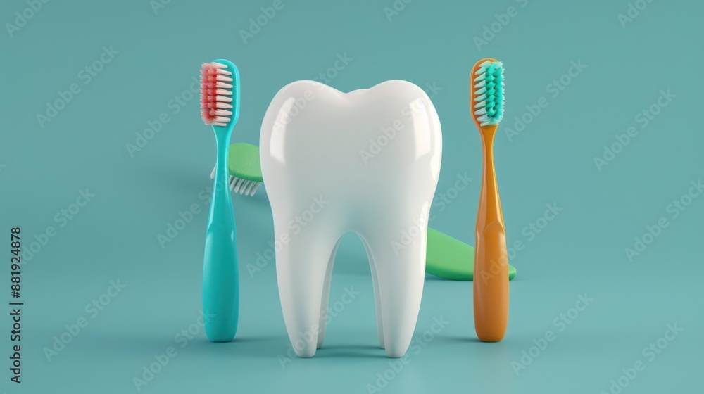 Toothbrush and Tooth Toothbrush and Tooth