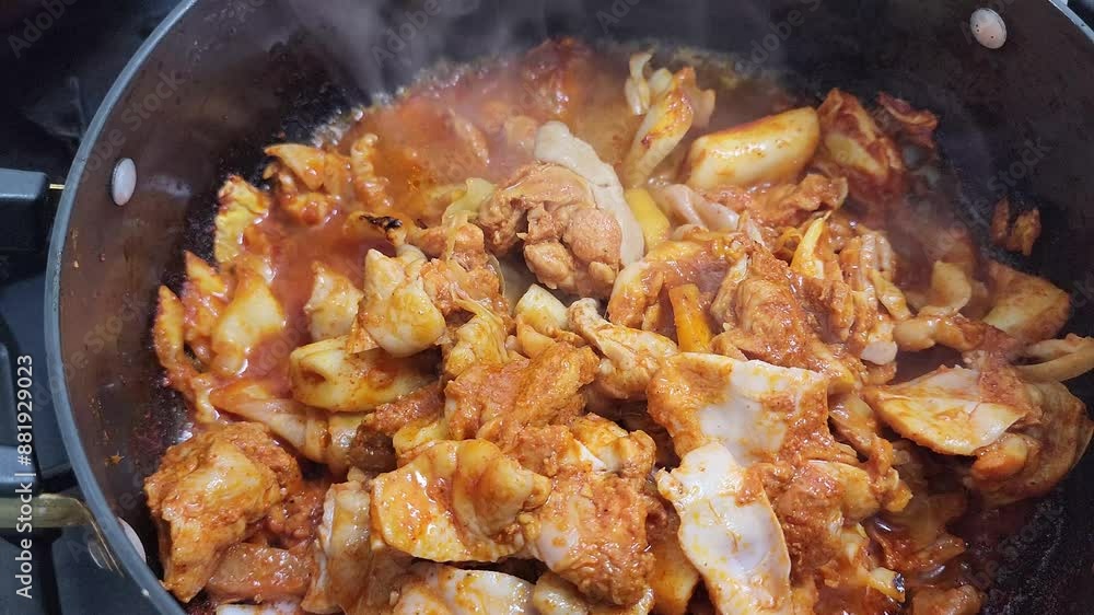 한국 음식 춘천닭갈비 한국 음식 춘천닭갈비