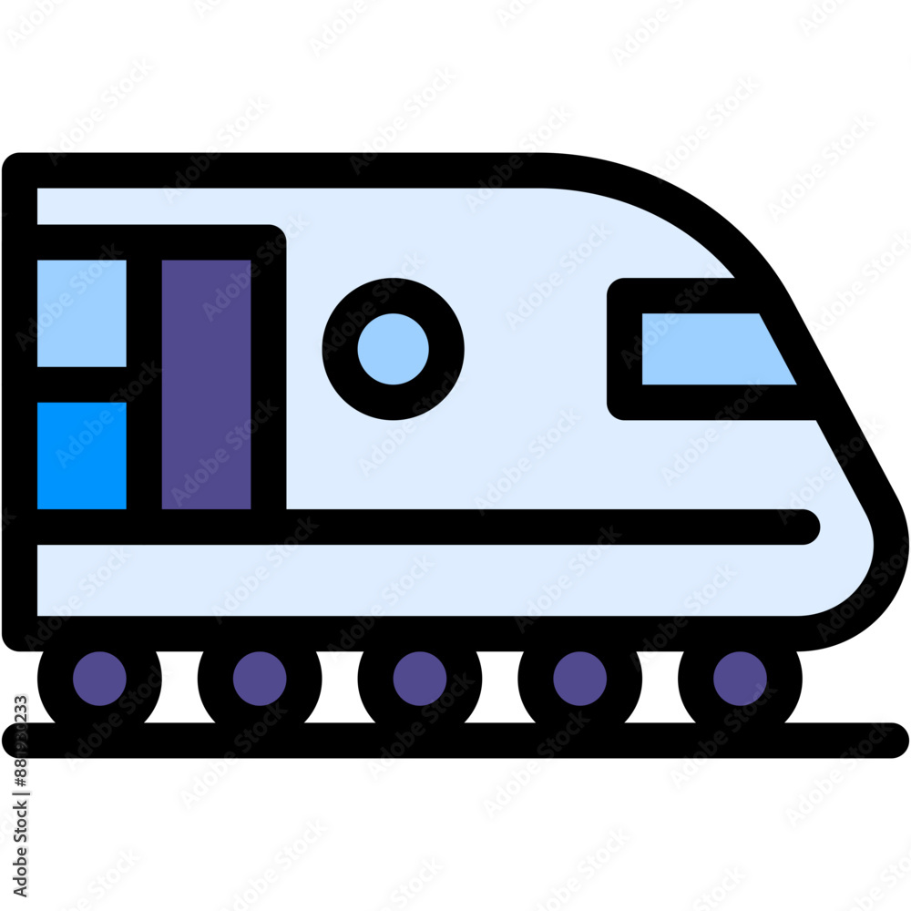 Vector Icon Train, Travel, Metro, Railway, Public Transport Stock ...