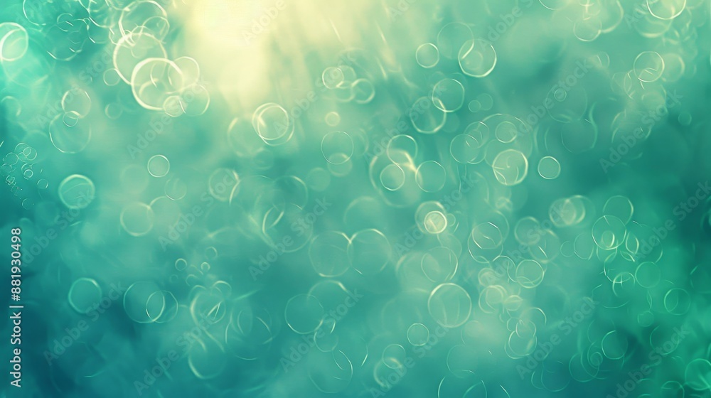 Abstract background with blue and green gradient hues soft blurry circles and glowing light effects creating a harmonious atmosphere Abstract background with blue and green gradient hues soft blurry circles and glowing light effects creating a harmonious atmosphere