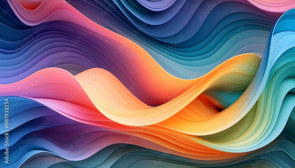 Flowing blue lines and curves create a dynamic, abstract wave design for wallpapers and artistic projects Flowing blue lines and curves create a dynamic, abstract wave design for wallpapers and artistic projects
