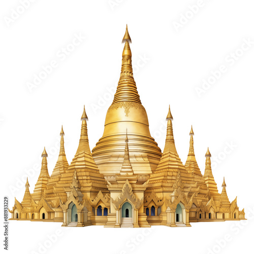 shwedagon pagoda transparent background