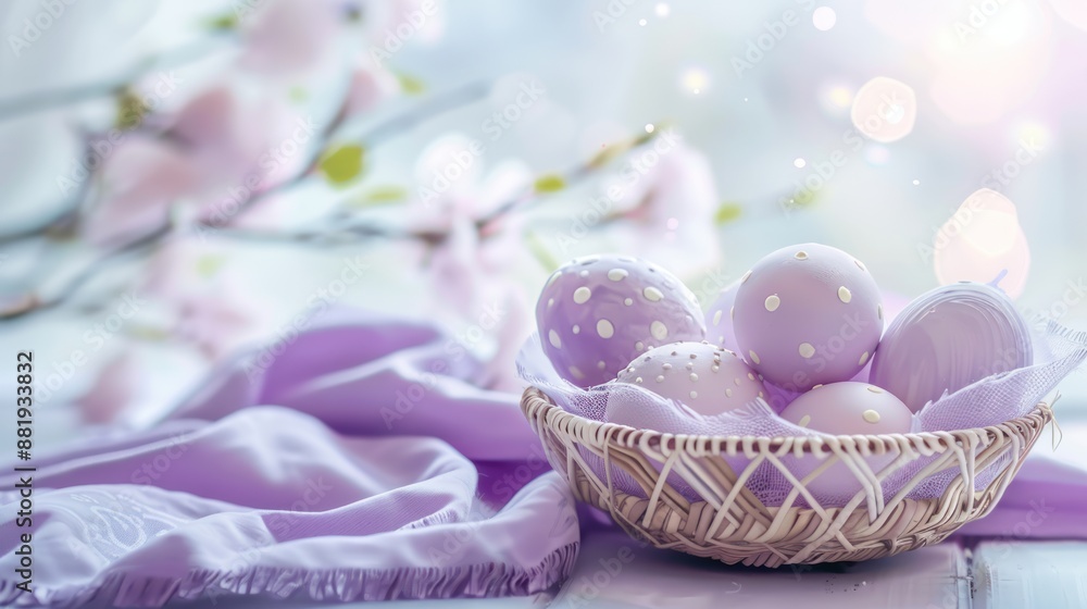 Easter Eggs in a Basket Easter Eggs in a Basket