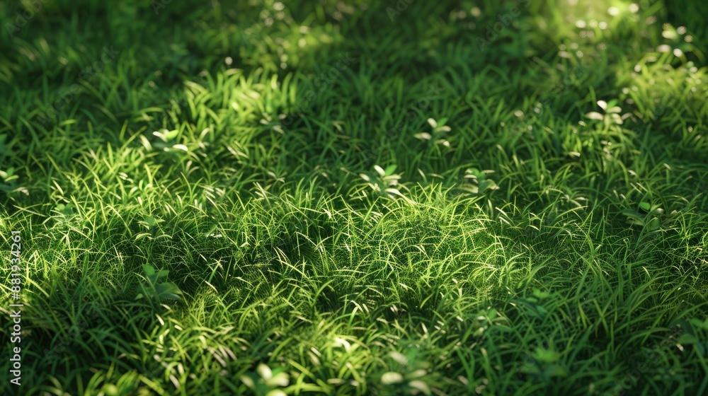 Natural green grass texture, perfect for a detailed and realistic lawn background Natural green grass texture, perfect for a detailed and realistic lawn background