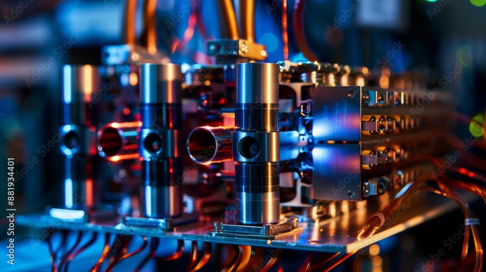 Close-up of a Complex Technological System Close-up of a Complex Technological System