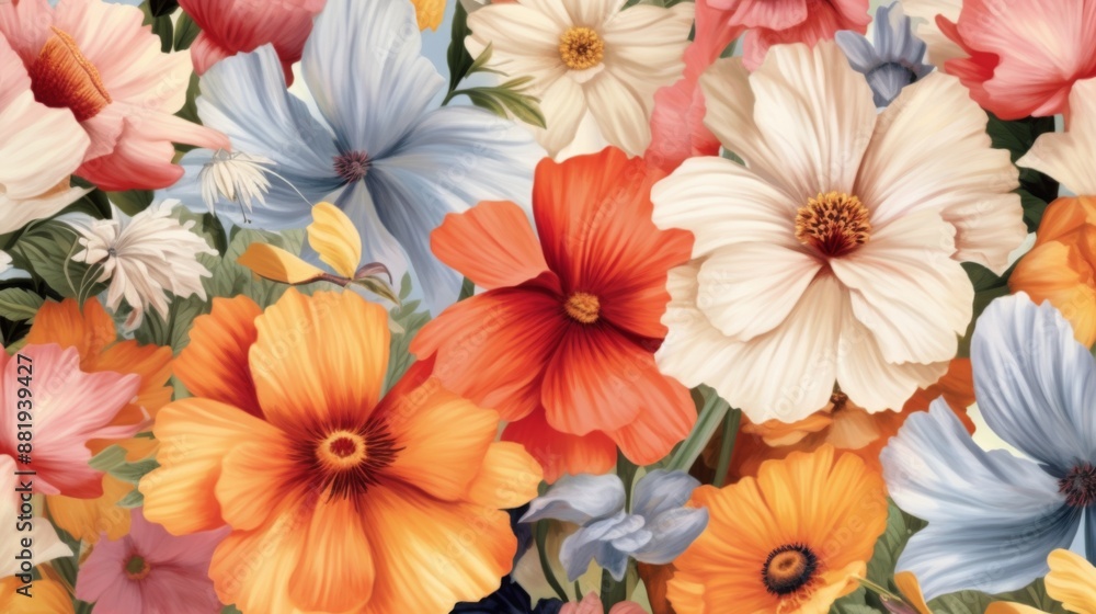 A Bouquet of Vibrant Blooms A Bouquet of Vibrant Blooms