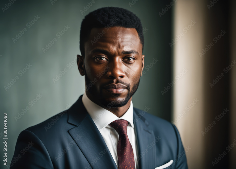 portrait of an elegant african american business man portrait of an elegant african american business man
