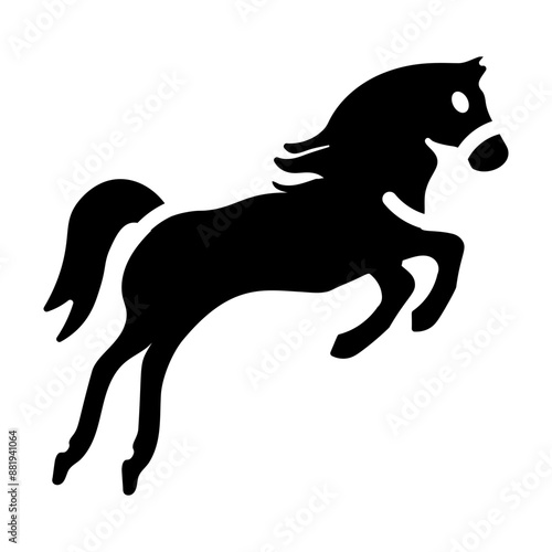 Mare icon designed in solid style 