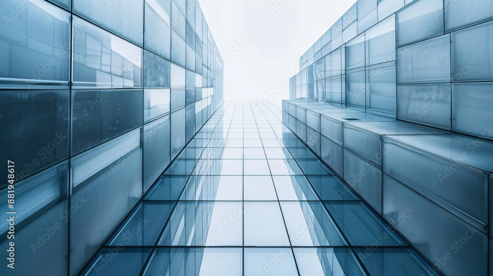 An office building with a minimalist design, using glass and steel for a modern look An office building with a minimalist design, using glass and steel for a modern look