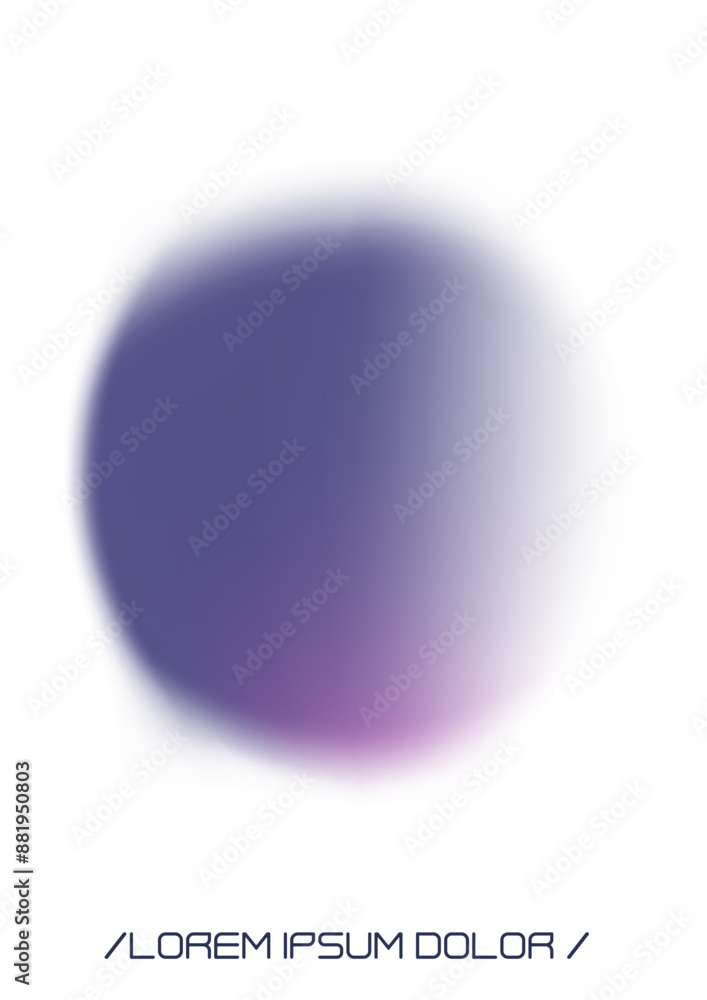 Obraz premium Abstract Background with Gradient Mesh Holographic Shapes. Vector Poster Design for your Business. Minimal Colourful Print Set for Your Identity Style.