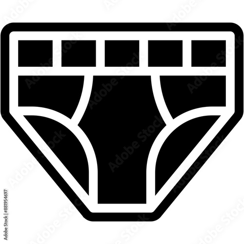 Vector Icon Underwear, Man, Clothing, Swimsuit, Fashion