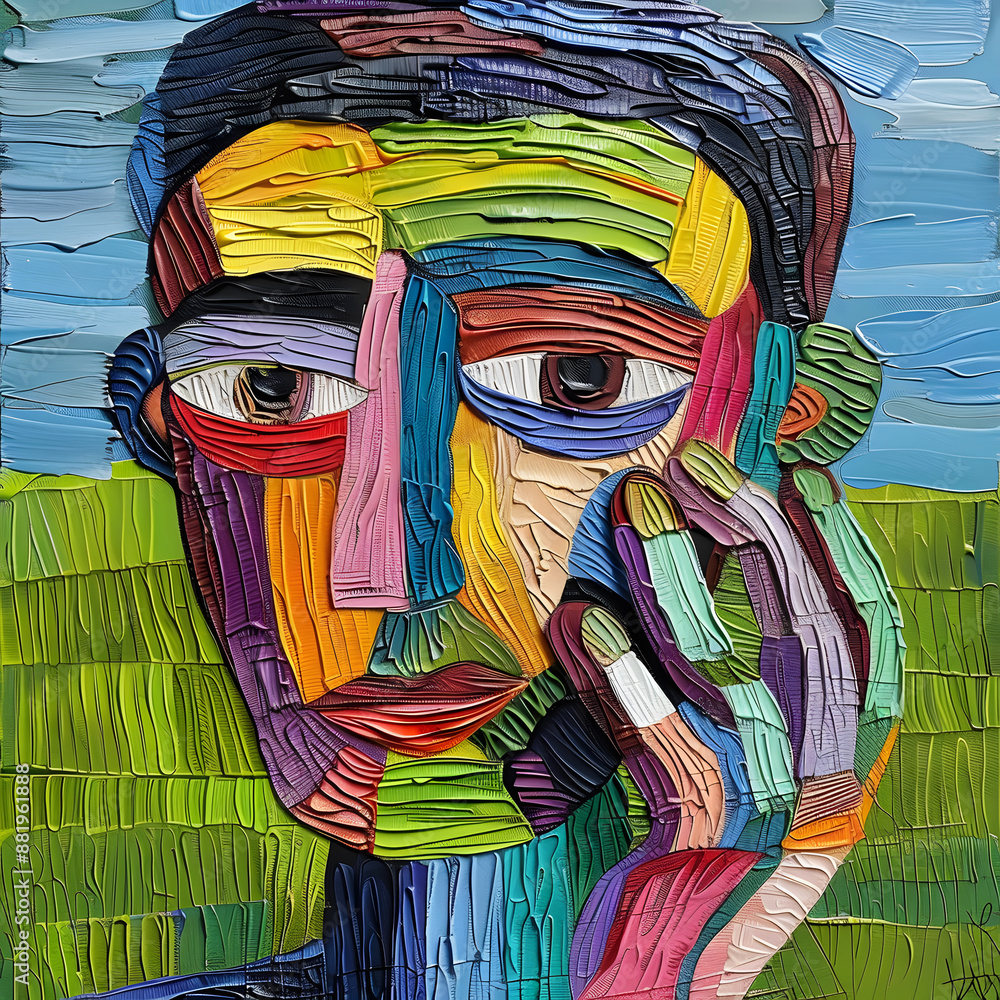 Portrait of digital art Portrait of digital art