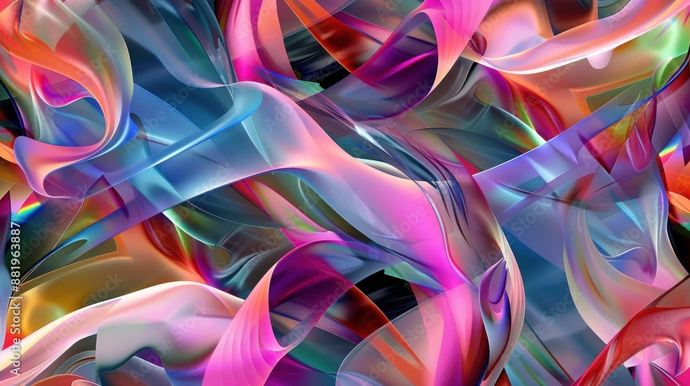 Abstract Swirling Vibrant Colors Abstract Swirling Vibrant Colors