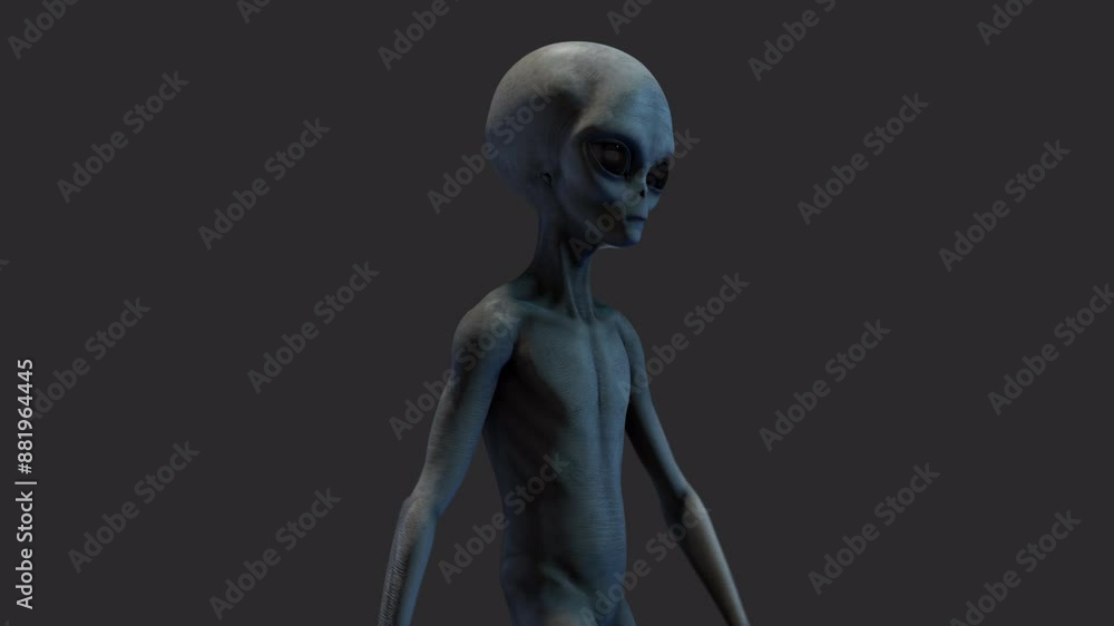 Grey Alien Walking 02 Grey Alien Walking 02