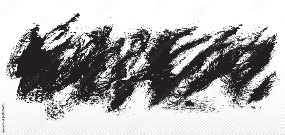 Abstract grunge brush strokes isolated on transparent background. Vector grungy background. Splashes black paint. Splash of ink. Traces of graphite, coal, pencil on paper. Texture for graphic design. Abstract grunge brush strokes isolated on transparent background. Vector grungy background. Splashes black paint. Splash of ink. Traces of graphite, coal, pencil on paper. Texture for graphic design.