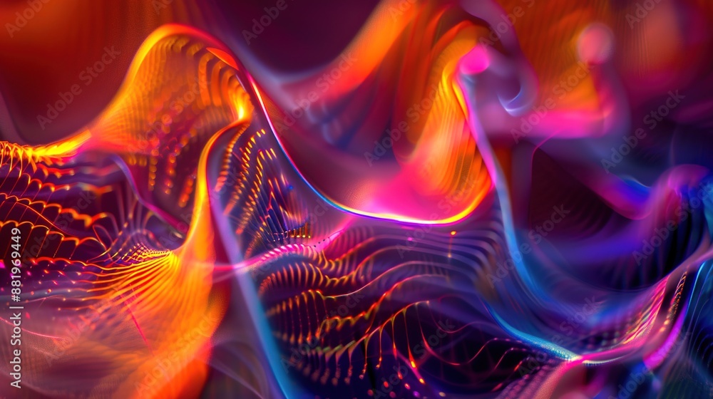 Vibrant Sine Vibrations and Fractal Patterns: Abstract Macro Art for Music Spectrum Analysis and Quantum Theory Projects Vibrant Sine Vibrations and Fractal Patterns: Abstract Macro Art for Music Spectrum Analysis and Quantum Theory Projects