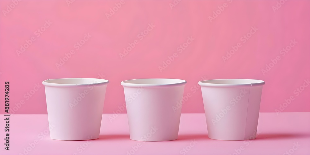 Mockup set of blank paper cup packaging templates for frozen yogurt. Concept Product Mockup, Paper Cup Packaging, Frozen Yogurt, Templates, Blank Set Mockup set of blank paper cup packaging templates for frozen yogurt. Concept Product Mockup, Paper Cup Packaging, Frozen Yogurt, Templates, Blank Set