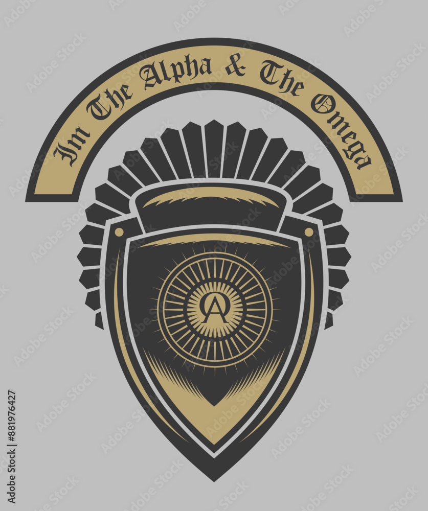 Naklejka premium anniversary golden label