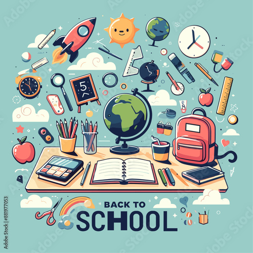 Back To School illustrationI photo