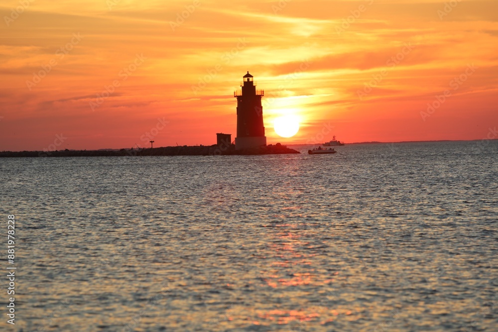 lighthouse at dusk lighthouse at dusk