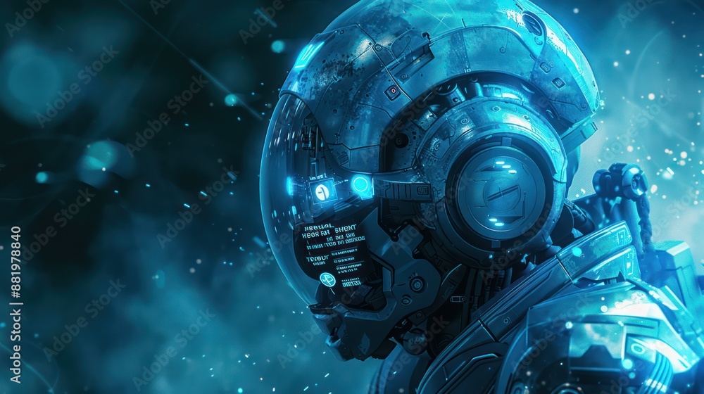 Futuristic Robot Portrait Futuristic Robot Portrait