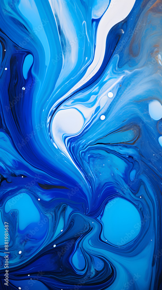 Digital cosmic blue colors abstract Liquid poster web mobile phone background Digital cosmic blue colors abstract Liquid poster web mobile phone background