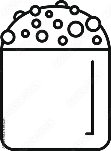 Bioreactor fermenter showing growing microbes, bacteria or yeast cells for beer, yogurt, wine, kombucha, kefir, cheese or other fermented food production