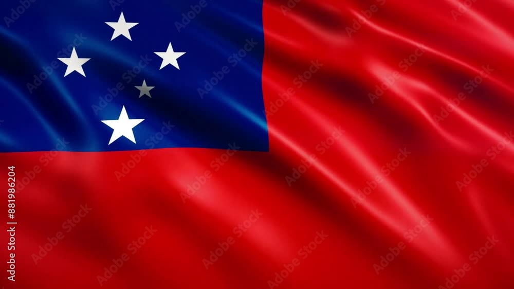 4k Samoa Flag Animation (Close-up)
4k Samoa Flag Animation (Close-up)