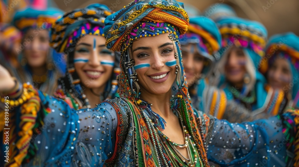 Timkadin Festival in Morocco. Berber culture Timkadin Festival in Morocco. Berber culture