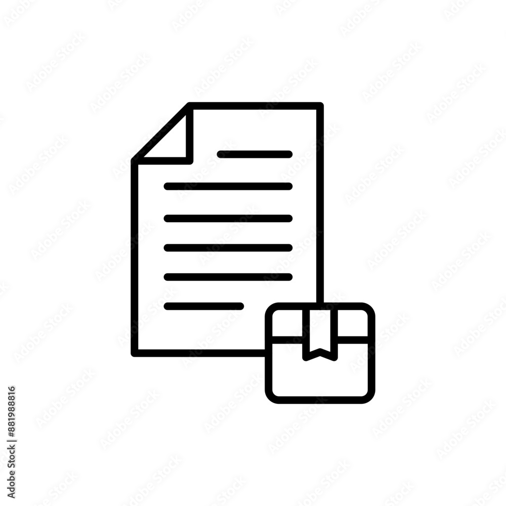 Package file outline icons, minimalist vector illustration ,simple transparent graphic element .Isolated on white background Package file outline icons, minimalist vector illustration ,simple transparent graphic element .Isolated on white background