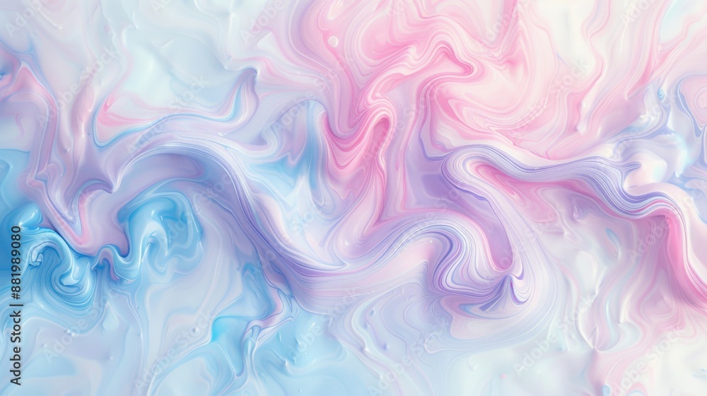 Delicate swirls of pastel pink, blue, and lavender paint create a dreamy, ethereal pattern on a crisp white canvas. Ideal for overlay or background designs Delicate swirls of pastel pink, blue, and lavender paint create a dreamy, ethereal pattern on a crisp white canvas. Ideal for overlay or background designs