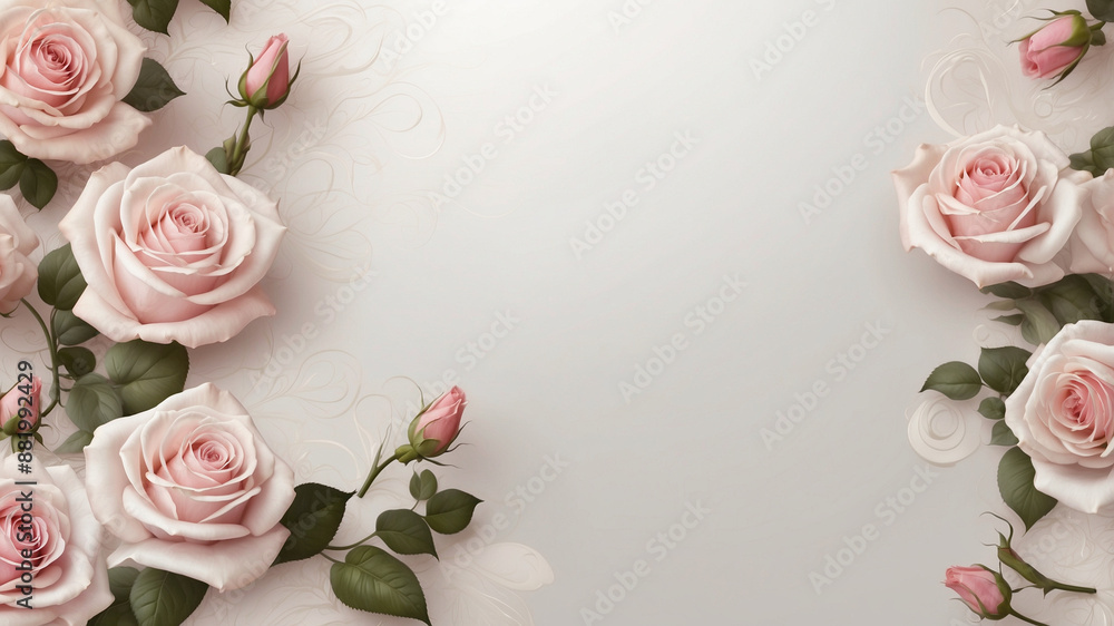 pink roses on a wooden background pink roses on a wooden background