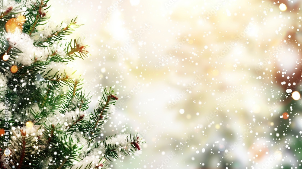 Festive Christmas Background with Blank Space for Text Festive Christmas Background with Blank Space for Text