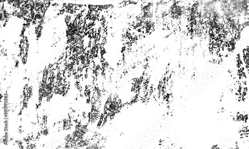 Wallpaper Mural Abstract Black and White Illustration Background. Grunge Vintage Surface with Dirty Pattern in Cracks, Spots, Dots. Torontodigital.ca