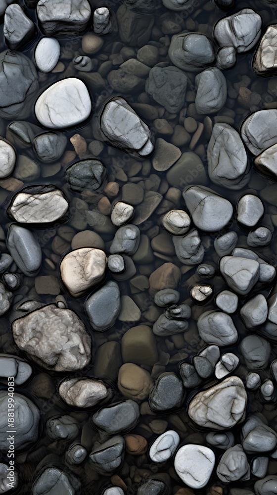 Digital gray stone creek abstract graphics poster mobile phone background Digital gray stone creek abstract graphics poster mobile phone background